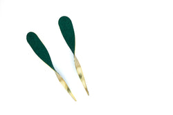 SugarTwist earrings - Warm Green