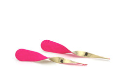 SugarTwist earrings - fluorescent neon pink