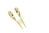 SugarTwist earrings - Pastel Yellow