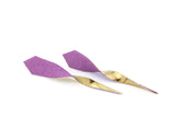 SugarTwist 2 earrings - CHOOSE PINK OR VIOLET
