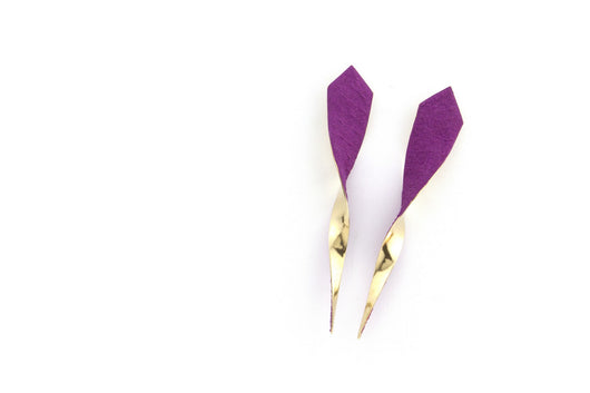 SugarTwist 2 earrings - CHOOSE PINK OR VIOLET