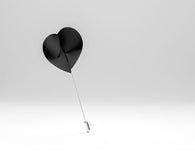 BeyB Heart brooch - black