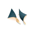 Shades Triangle - gold plated, Sparkle Green