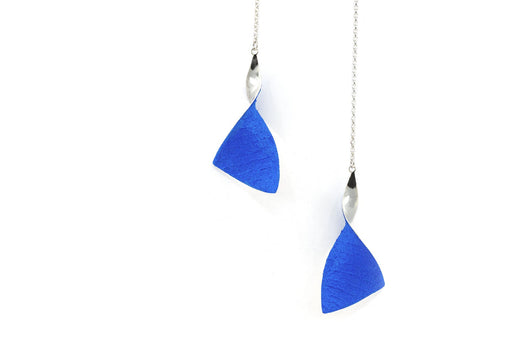 Shades Triangle necklace - Cobalt Blue