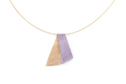 Koi Ghost necklet - lilac and rose gold