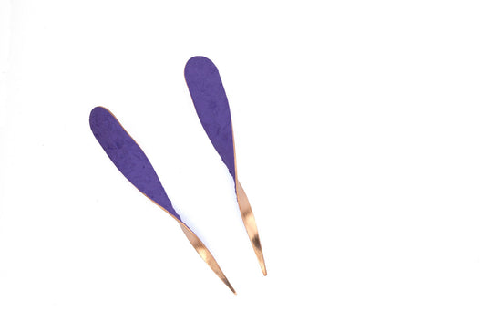 SugarTwist earrings - brilliant violet