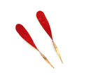 SugarTwist earrings - Scarlet Red