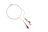 Tinkle necklace, long, rose