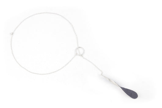 Tinkle necklace, short, grey