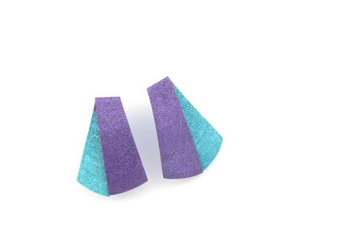 Koi Shūsui earrings- light turquoise and violet