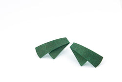 Koi Dragon earrings- forest green