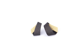 Koi Ginrin Tiny earrings - black and gold