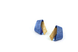 Koi Ginrin Tiny earrings - blue and gold