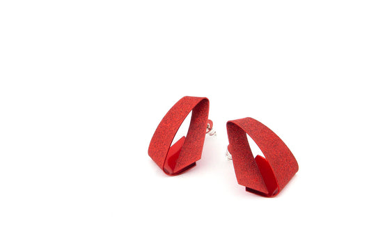 Koi Ginrin earrings- bright red