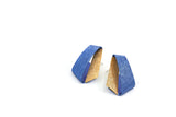 Koi Ginrin earrings- blue and gold