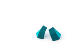 Koi Tiny earrings- blue green