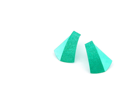 Koi earrings- emerald