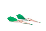 SugarTwist 2 earrings - CHOOSE GREEN or BLACK